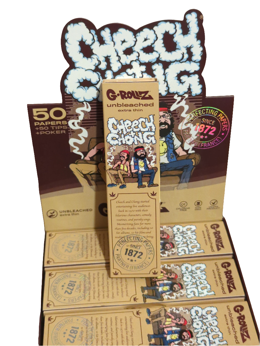 G_ROLLZ Cheech & Chong - K/S Papers + Tips Unbleached Single Pack