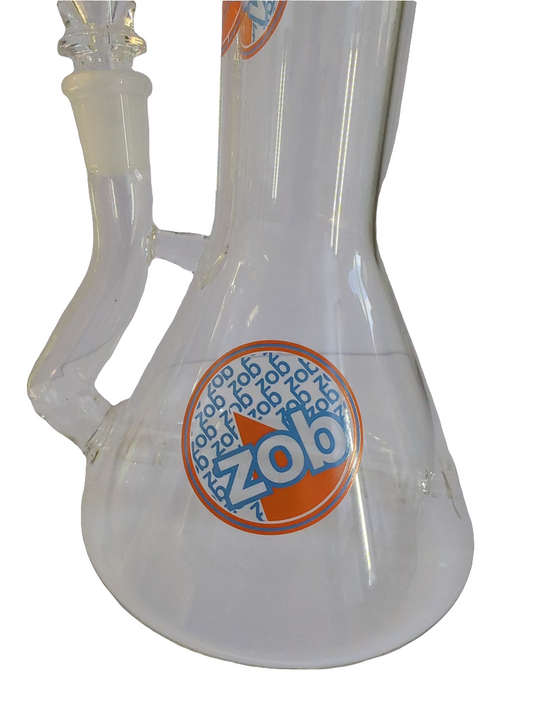 Zob Glass - Z WI-BK - Inline beaker stemless wubbler