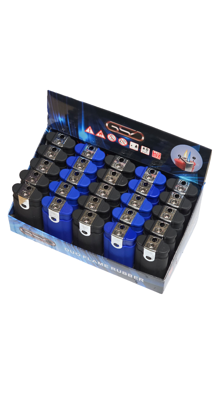 GSD Duo Flame Rubber Lighters - Assorted