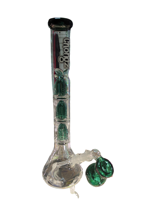 37cm 'Teal Nasty' Triple Perc 5mm