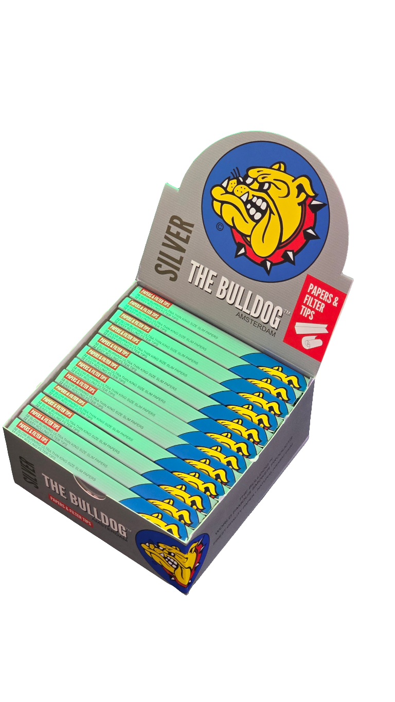 THE BULLDOG Kingsize Rolling Papers + Tips BOX