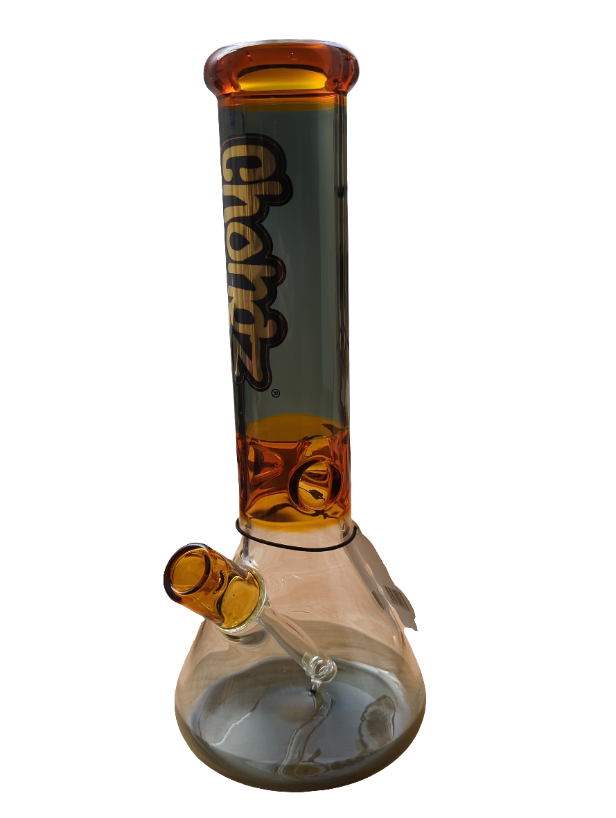 Chongz Glass 30cm "Beef Galore" 5mm orange/black Accent Waterpipe