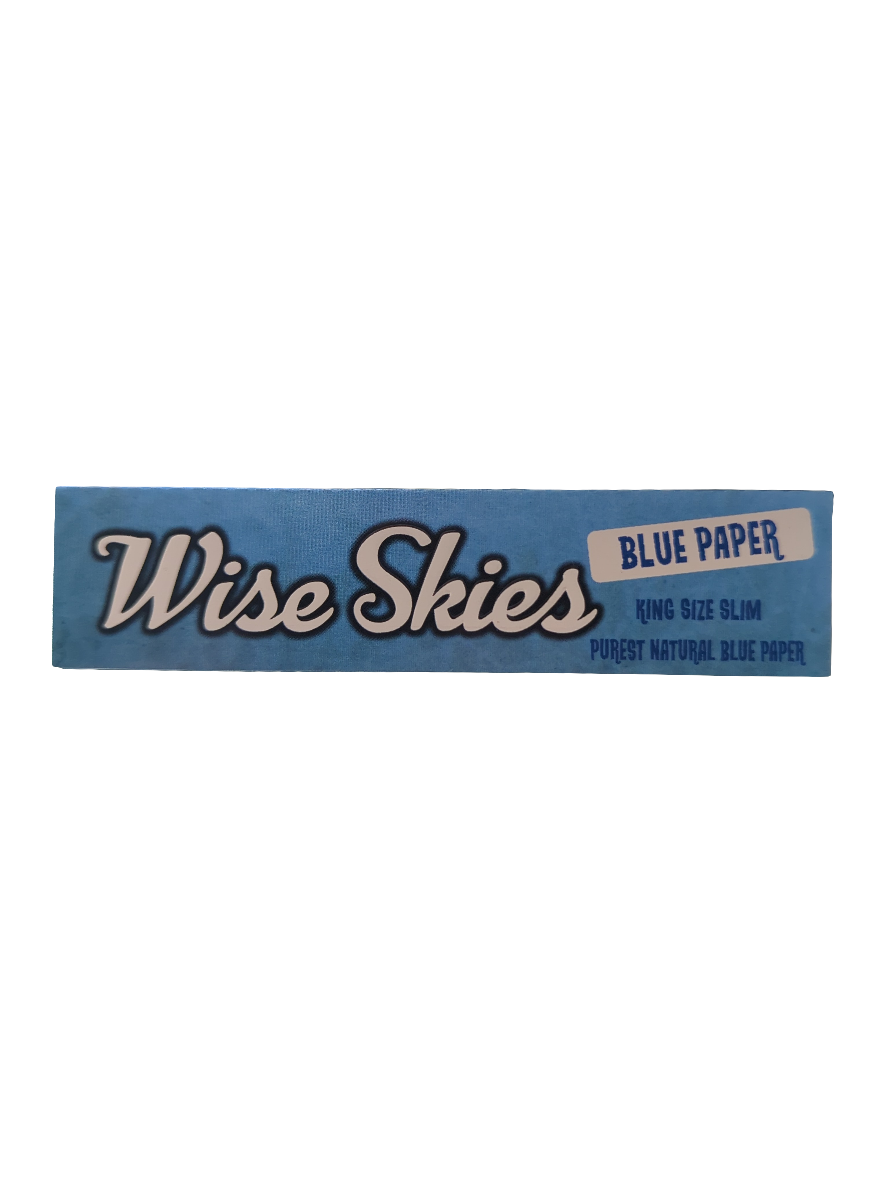 WISE SKIES King Size Slim Blue Papers Single Pack