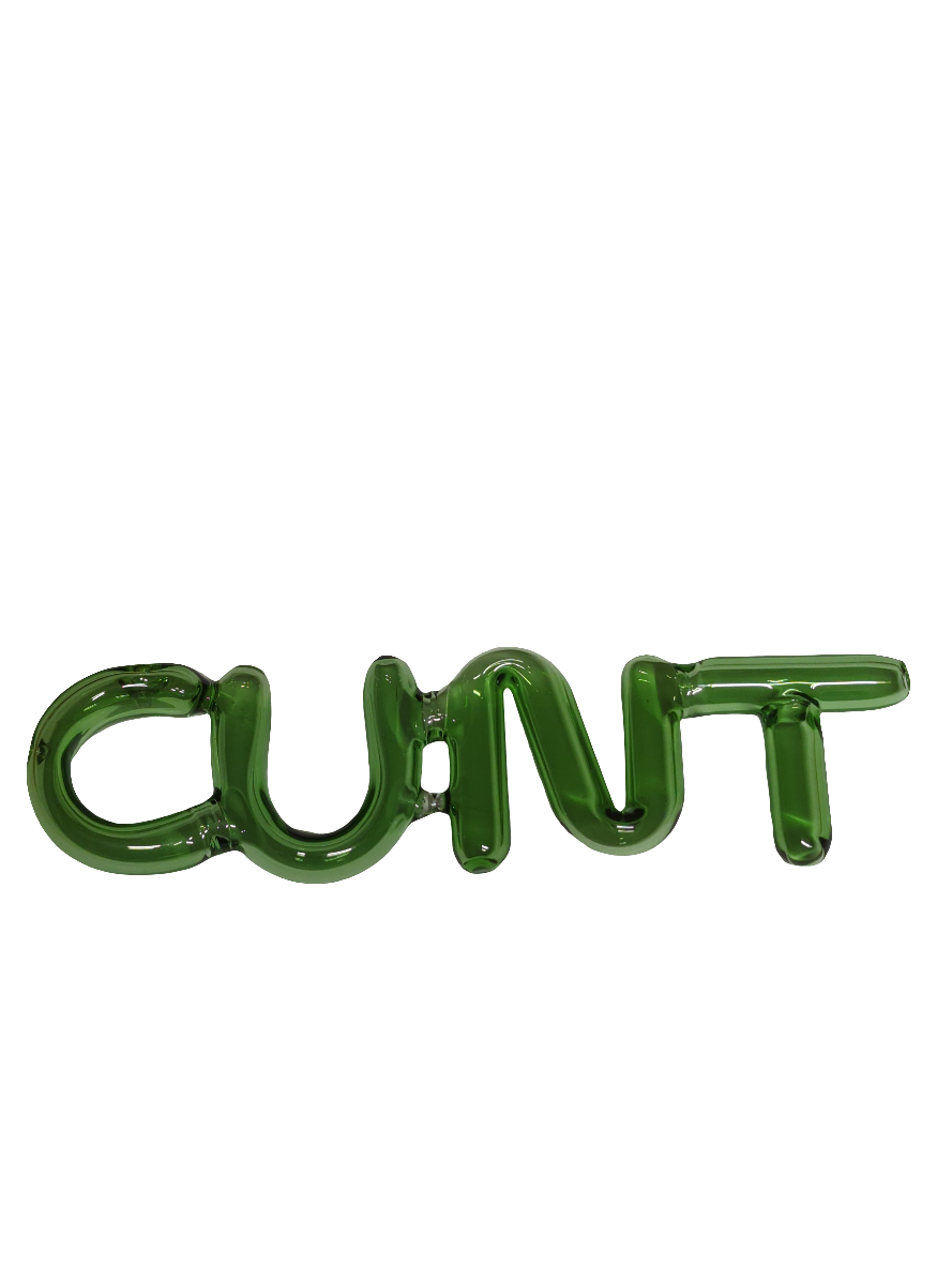 Chongz 19cm everyone knows a CUNT Glass Pipe