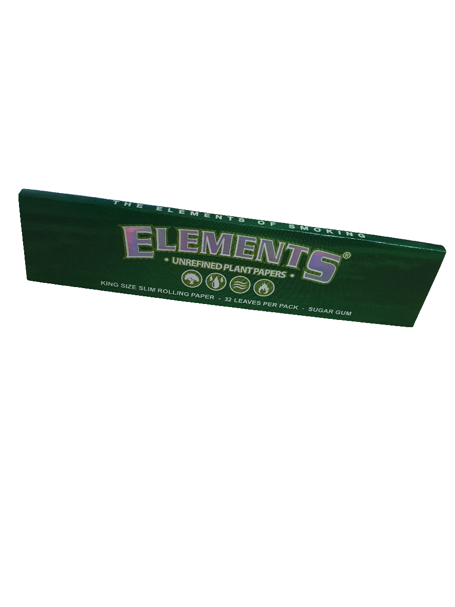 ELEMENTS GREEN Kingsize Slim Single Pack