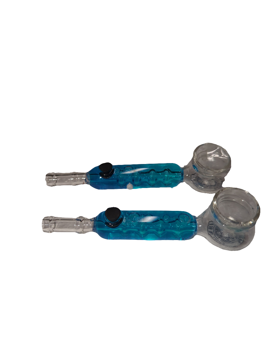 Glass 4.5 Liquid Filled Pipe - BLUE