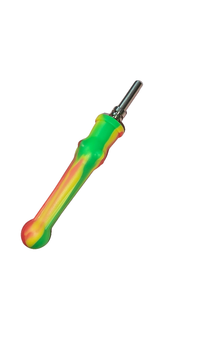 Stainless Steel Nectar Collector with Silicone Grip - 14mm