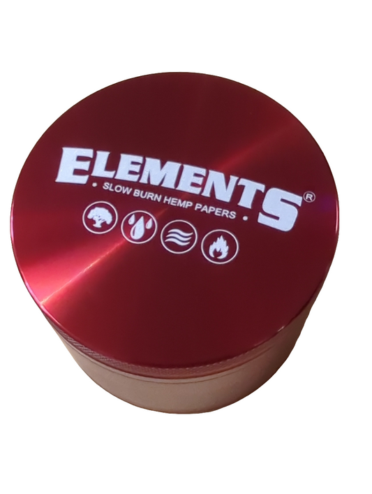 Elements Large 4-Part Metal Handmuller Red
