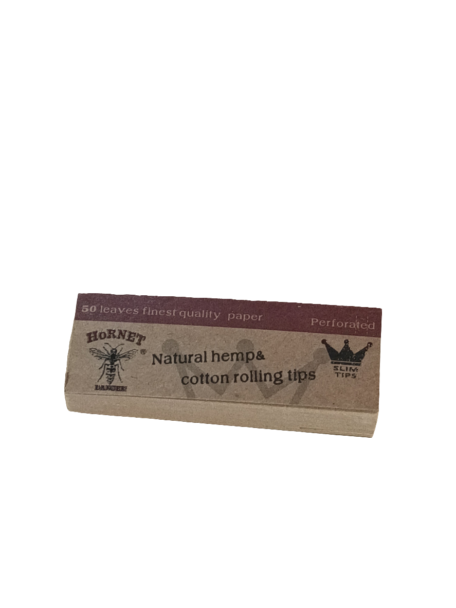 Hornet Natural Hemp Cotton Rolling Slim Tips