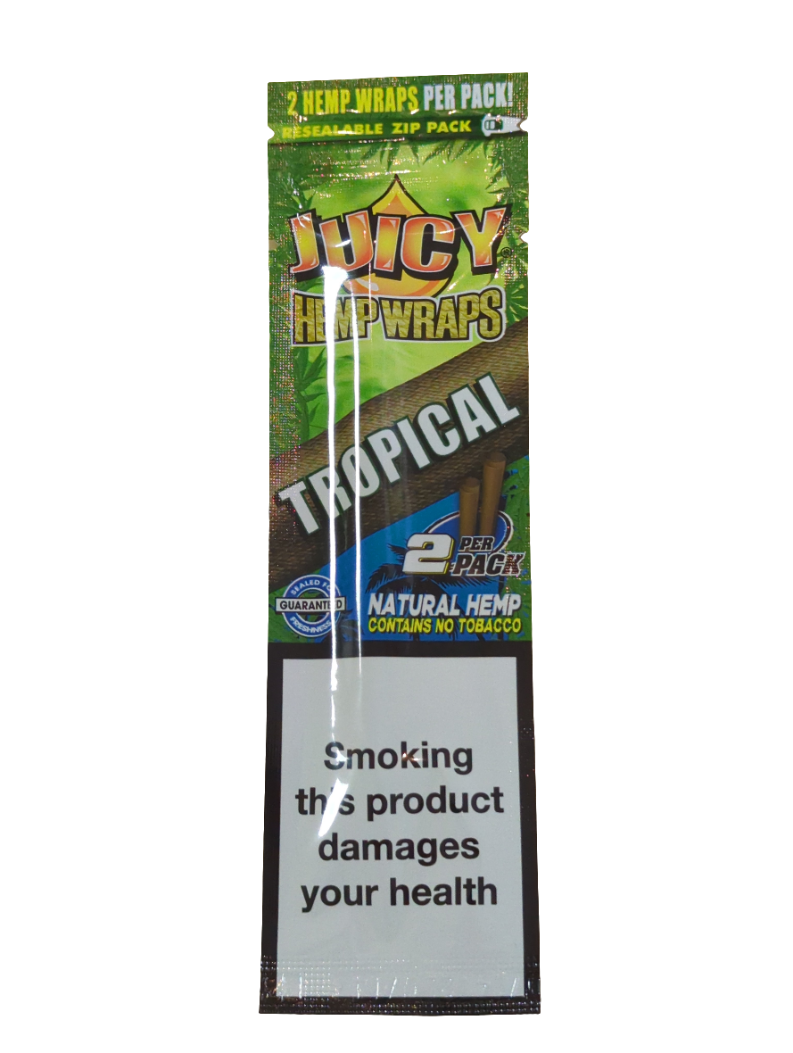 Juicy Jays Double Hemp Wrap - Tropical - 10 Pack
