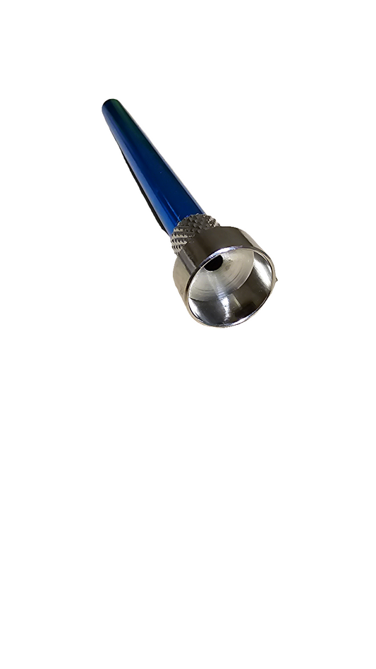 Downstem Aluminium for Acrylic - Straight - 12cm (Various Colours)