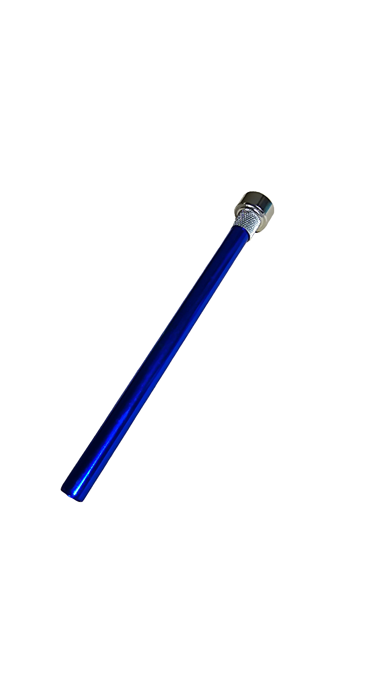 Downstem Aluminium for Acrylic - Straight - 14cm (Various Colours)