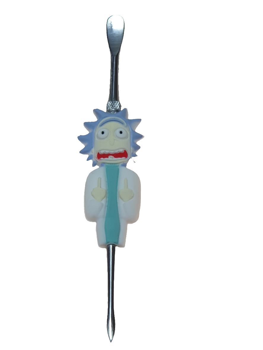 White Rick Dab Tool Character Stainless Steel