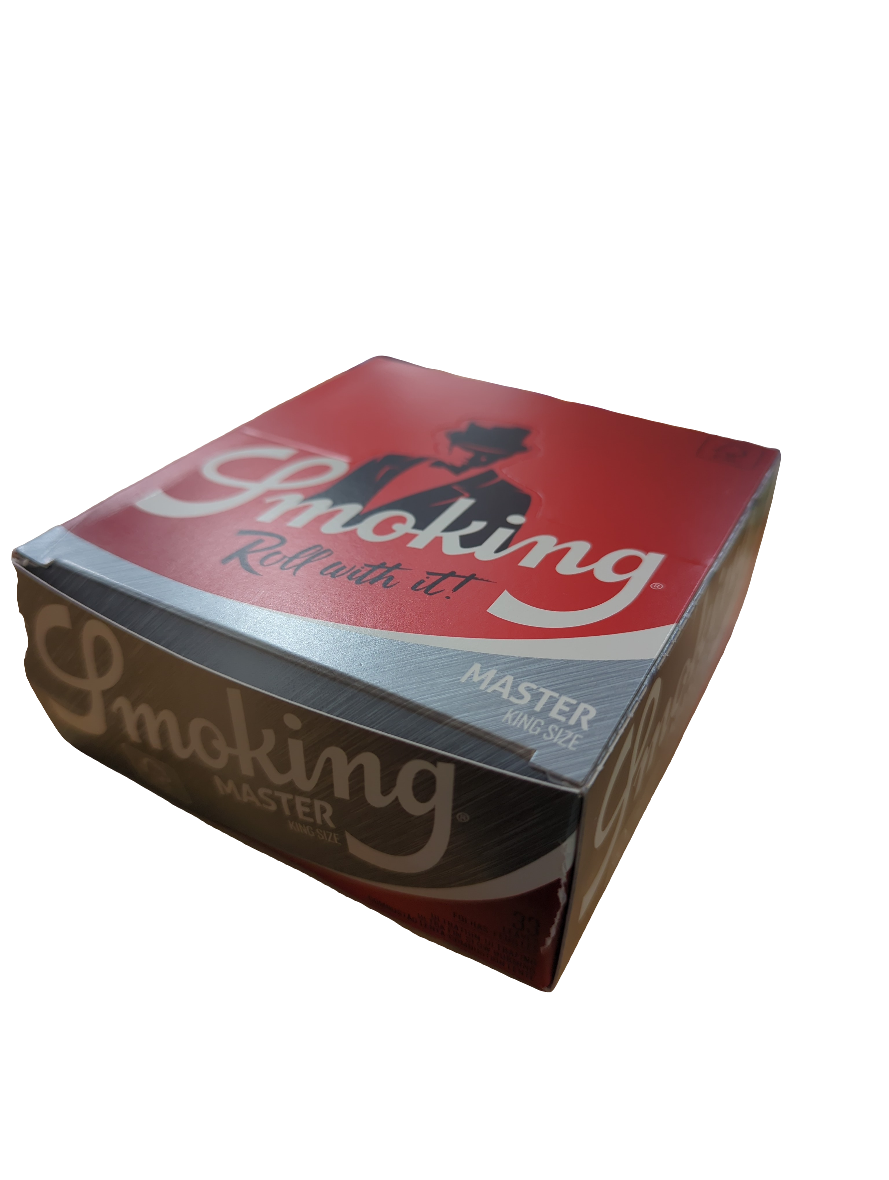 SMOKING Master King Size Rolling Papers Silver Rice Paper BOX