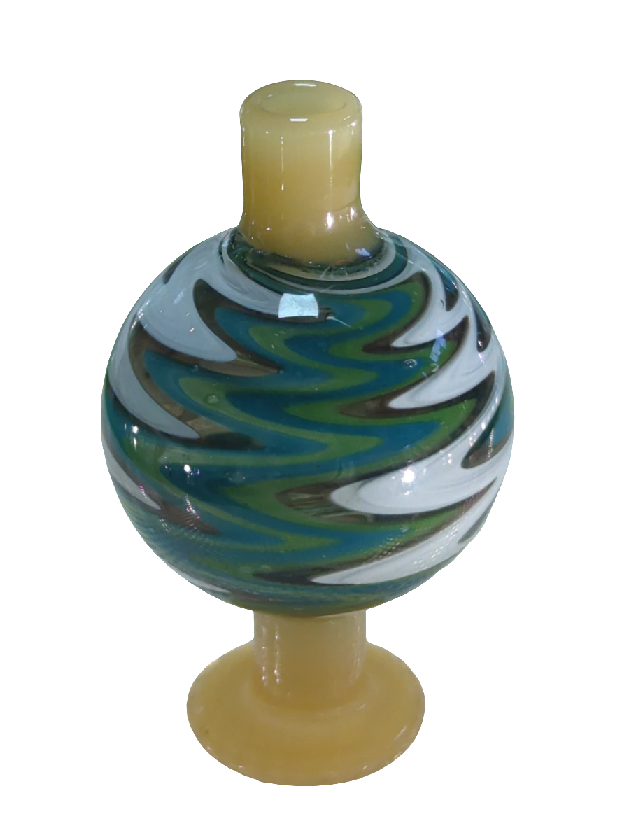 Wig Wag Glass Bubble Carb Cap 28mm (Various Colours)