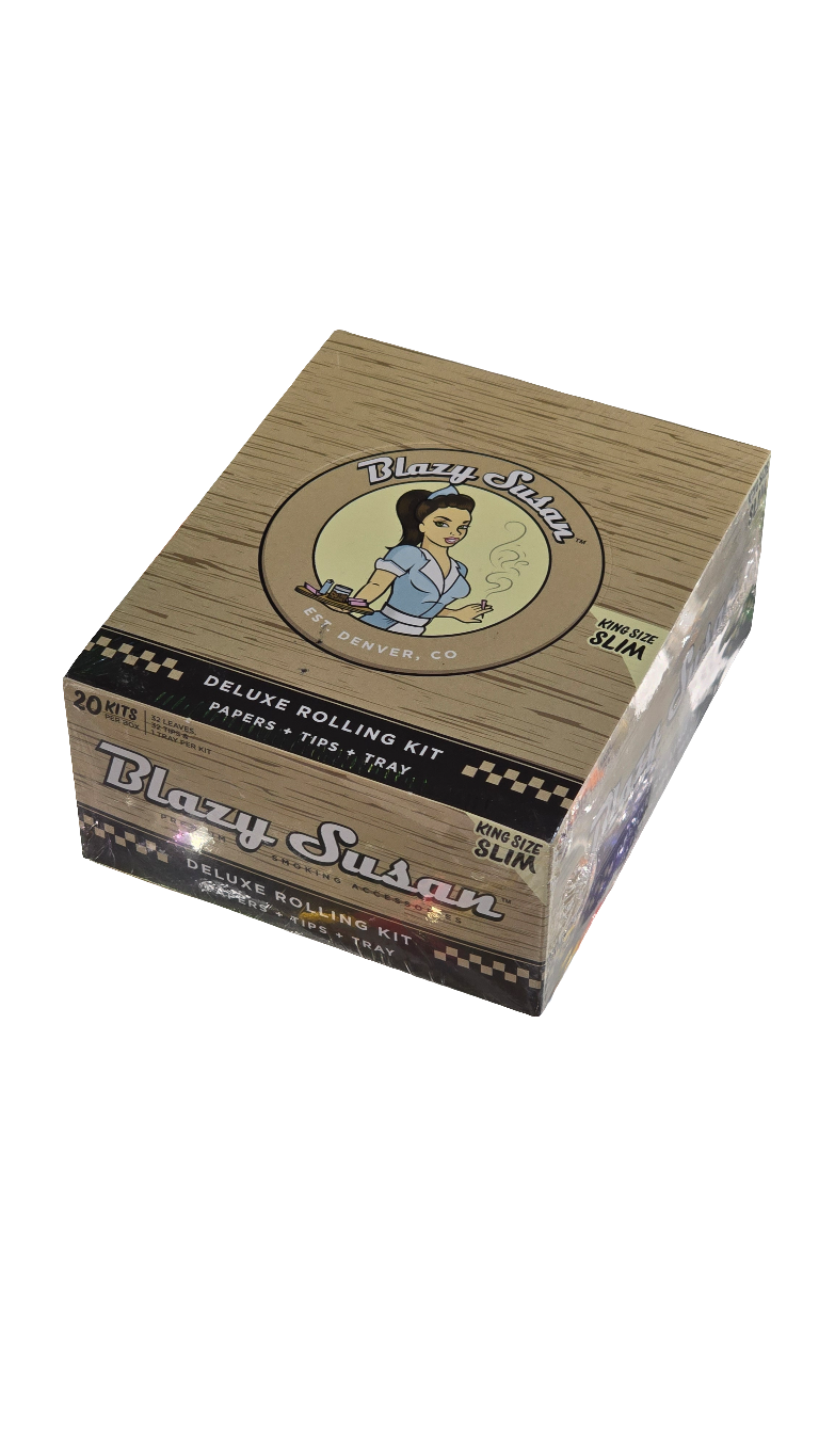 Blazy Susan - Deluxe Rolling Kit K/S + Tips - UNBLEACHED - 10 Pack