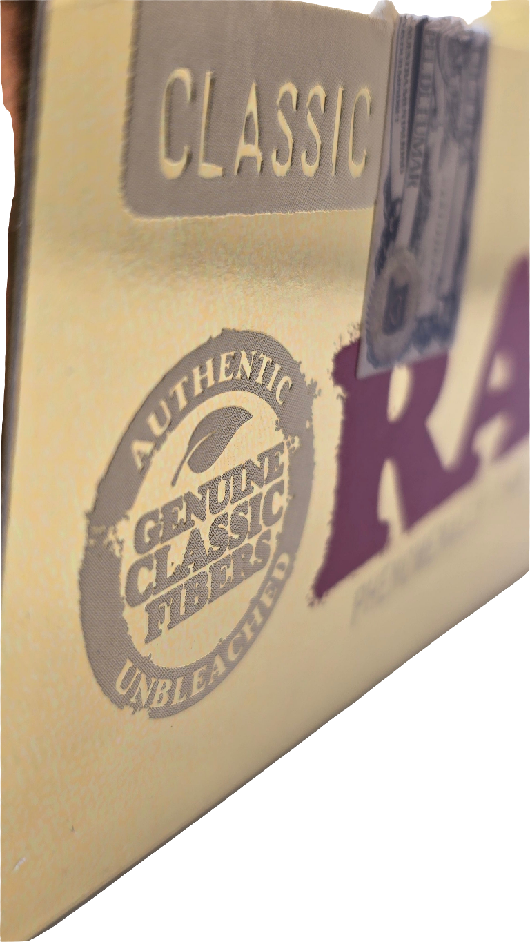 RAW Ethereal Gold - Ultra-Thin Kingsize Slim Rolling Papers Single Pack