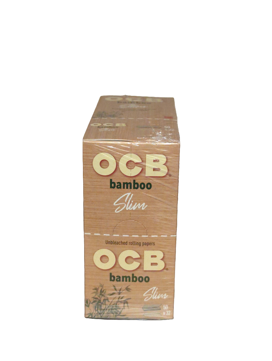 OCB BAMBOO Kingsize Slim Rolling Papers (Pack of 50) BOX
