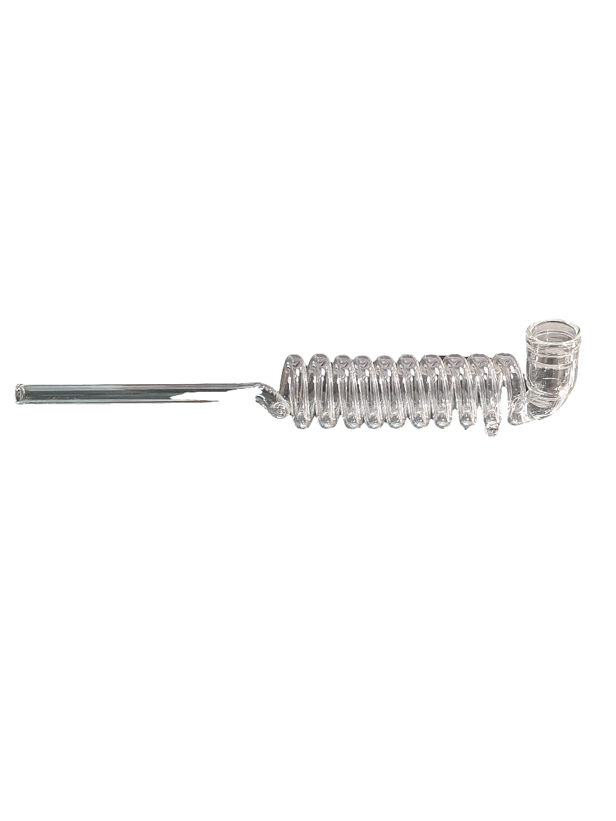 Glass 10 Spiral Pipe 20cm