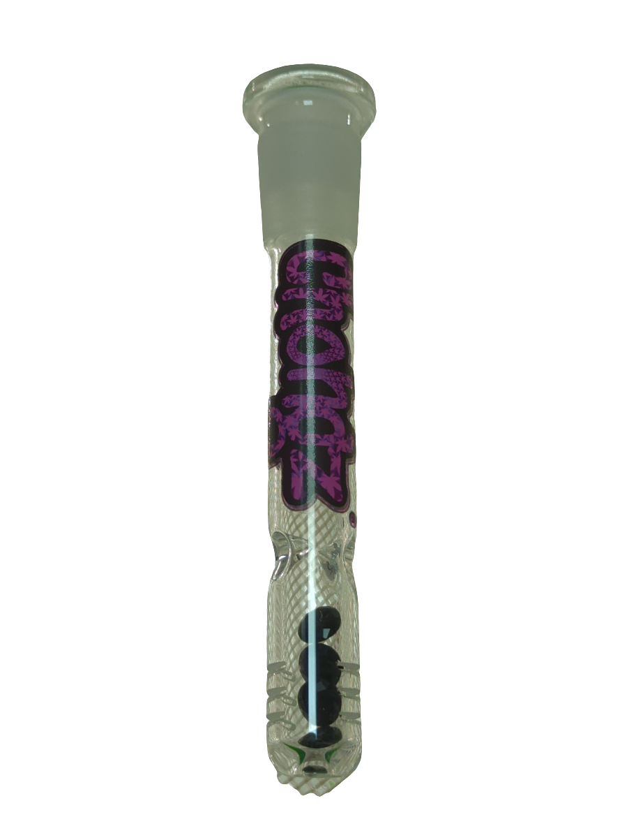 Black Jewel Glass Stem 19mm-14mm 9.5cm - BLACK JEWELSSTEM06B