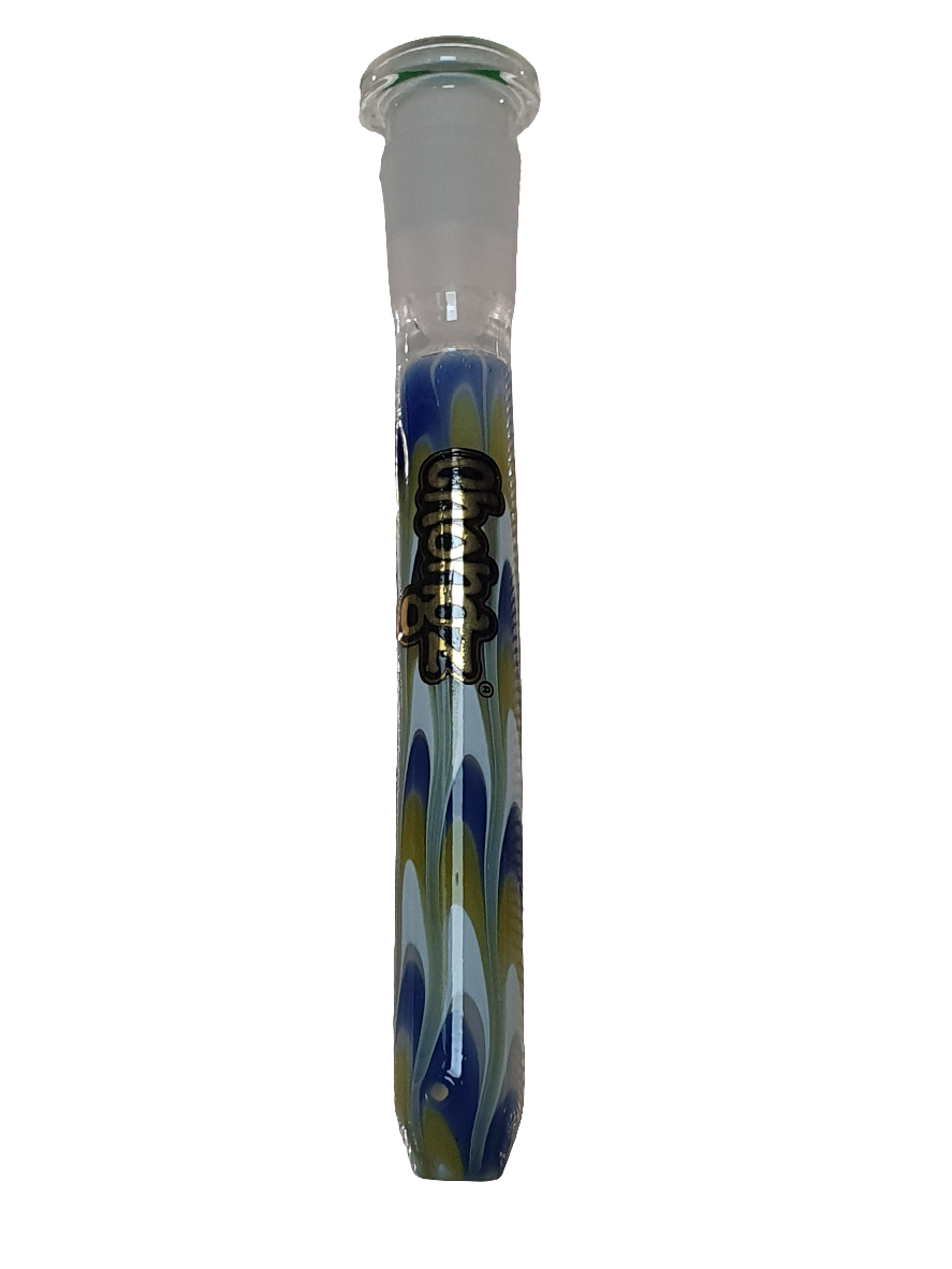 ART ZIG ZAG Glass Stem 19mm-14mm 11.5cm Round BottomSTEM03A