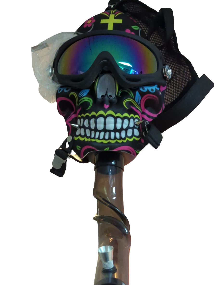 Candy Skull Shades Gas Mask