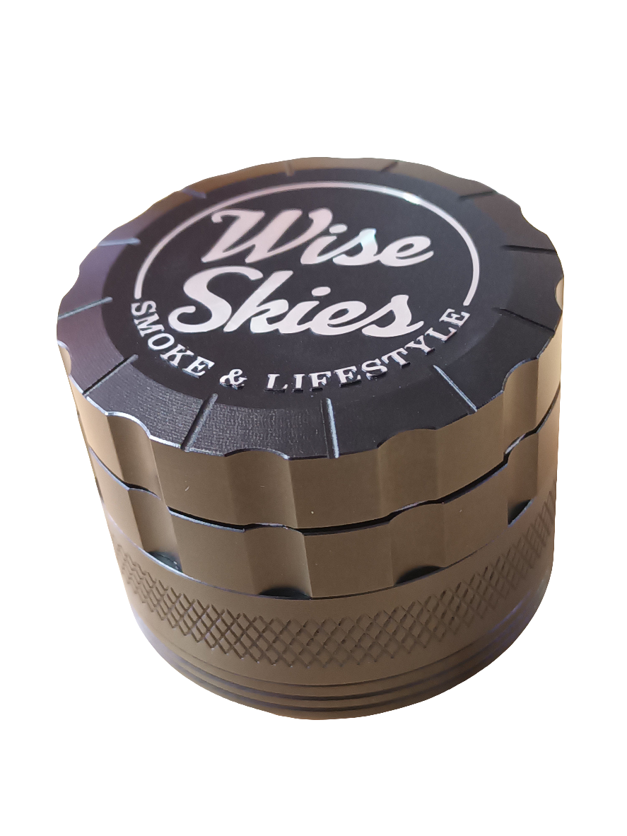 Wise Skies Zooza 4-Part Metal Handmuller - Black