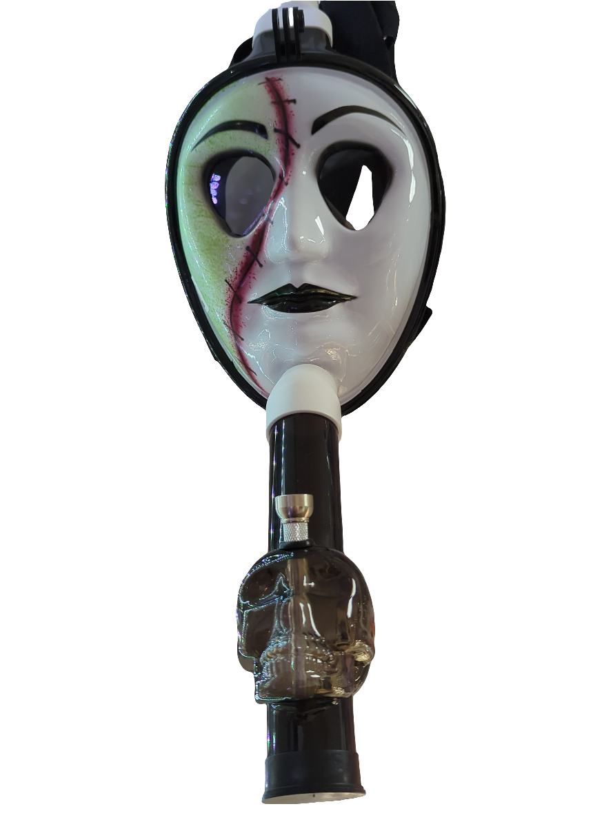 White Face Boo horror gas mask
