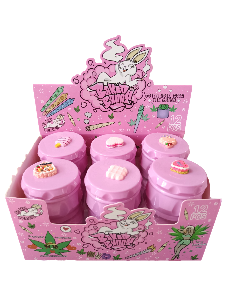 Baked & Bunny 4 Part Plastic Handmuller Snacks Design - (6 x4.5 cm)