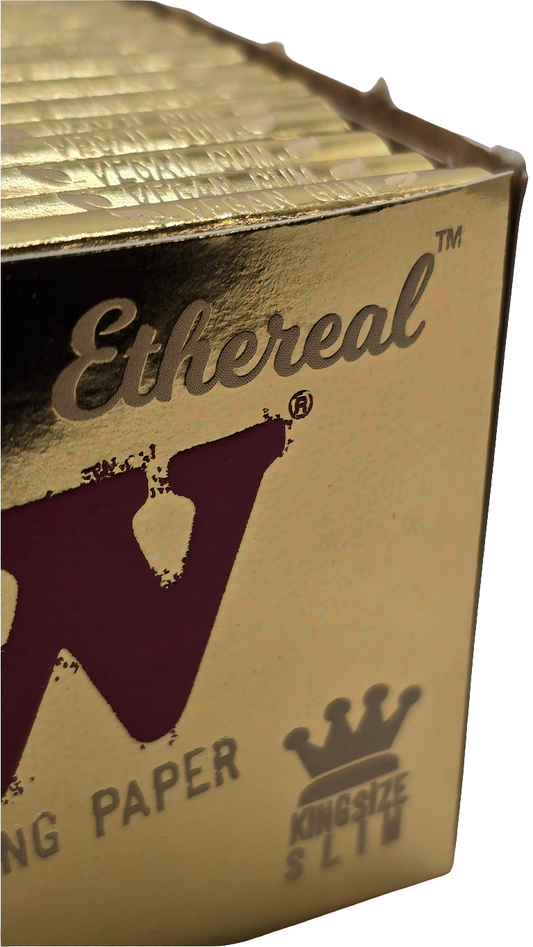 RAW Ethereal Gold - Ultra-Thin Kingsize Slim Rolling Papers BOX