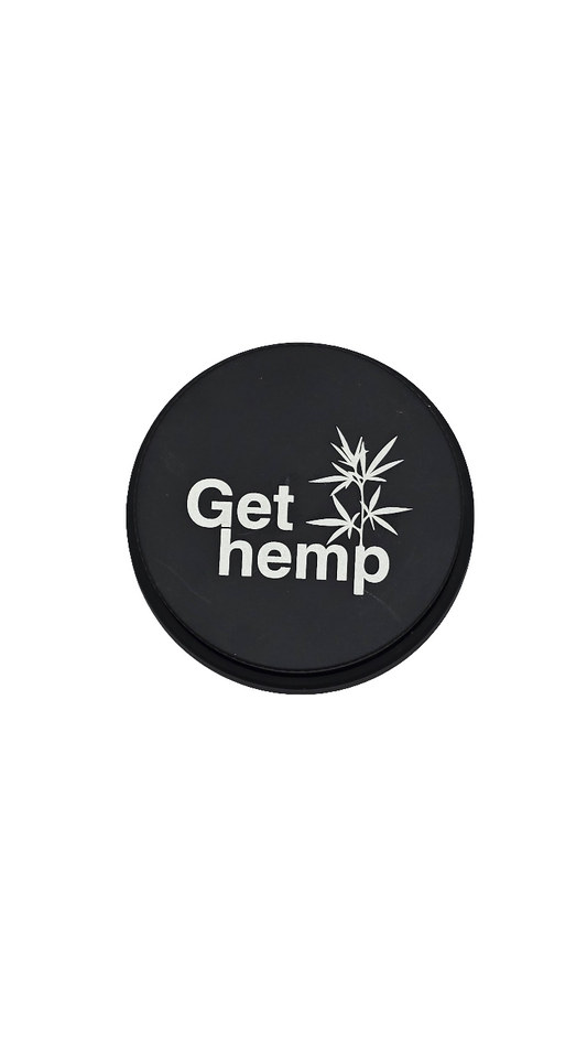 Herb Grinder 2.5 inch (63.5mm) 4 Piece Black Aluminum