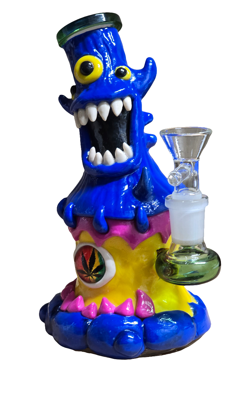 18cm 3D Monster Waterpipe - Mixed