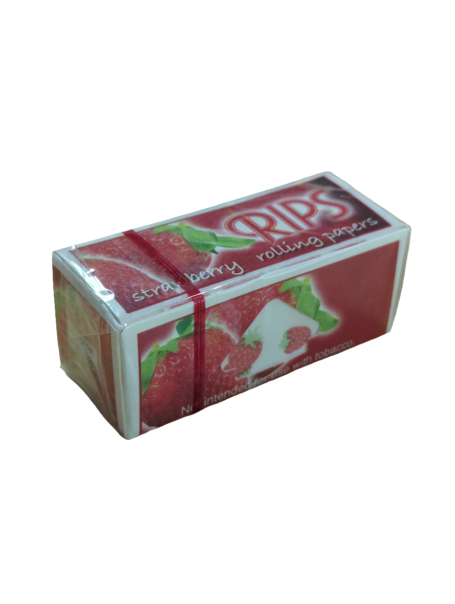 Rips Rolling Paper Rolls - Strawberry - Single Pack
