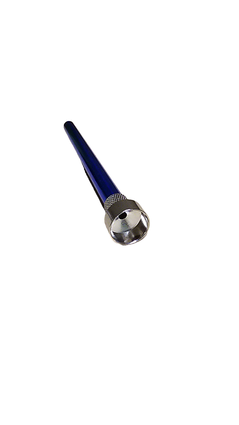 Downstem Aluminium for Acrylic - Straight - 14cm (Various Colours)