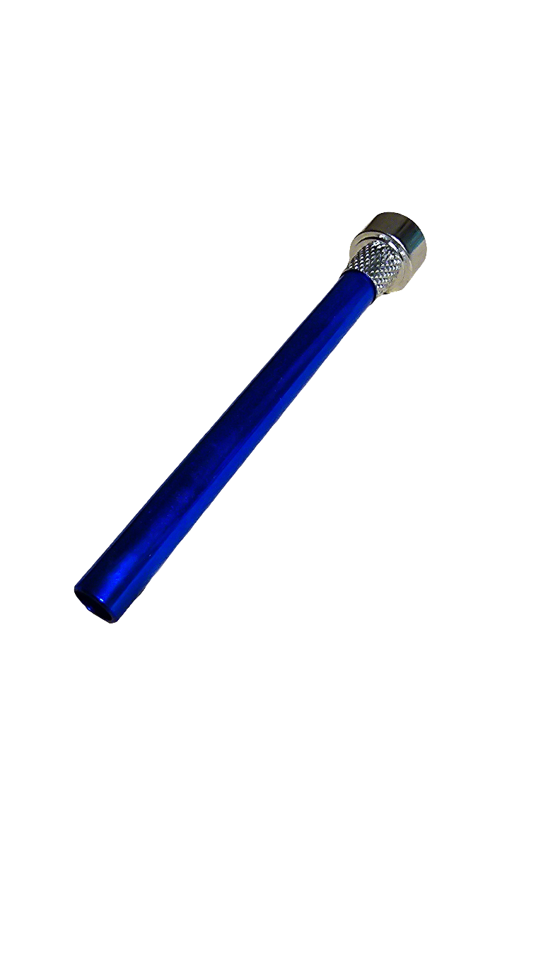 Downstem Aluminium for Acrylic - Straight - 10cm