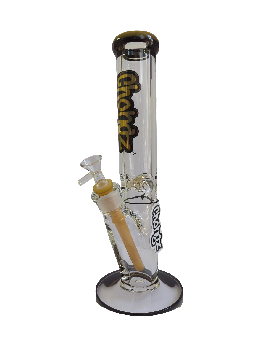Chongz Glass 35cm "Bob" 5mm Orange Accent Waterpipe