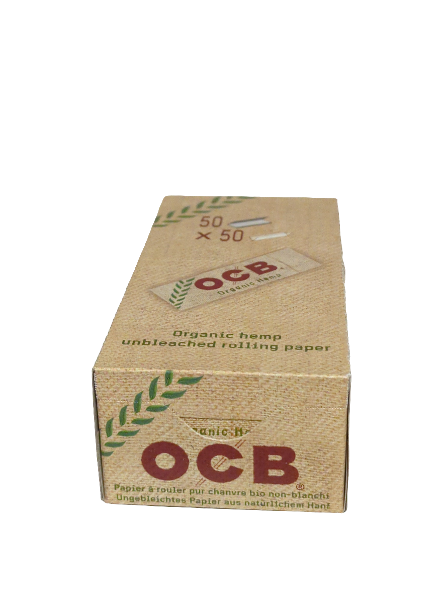 OCB ORGANIC HEMP Kingsize Rolling Papers Slim(Box of 50) BOX