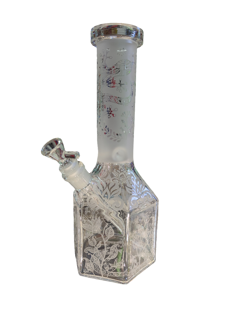 Hexagonal 'Lizard' 31cm Bong