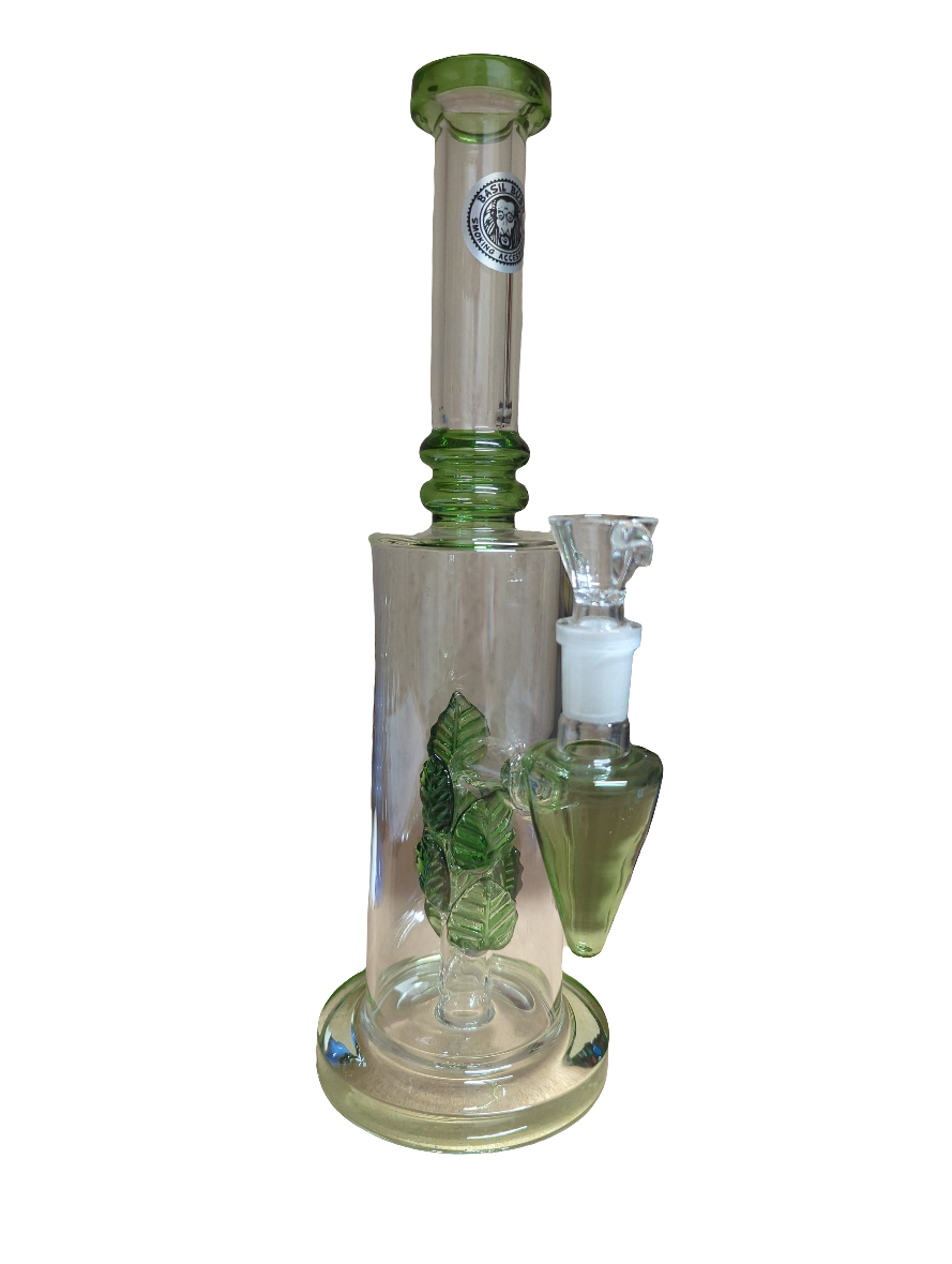 Basil Bush Glass Percolator Bong 27cm (14mm) SPRING Leaves 500gm