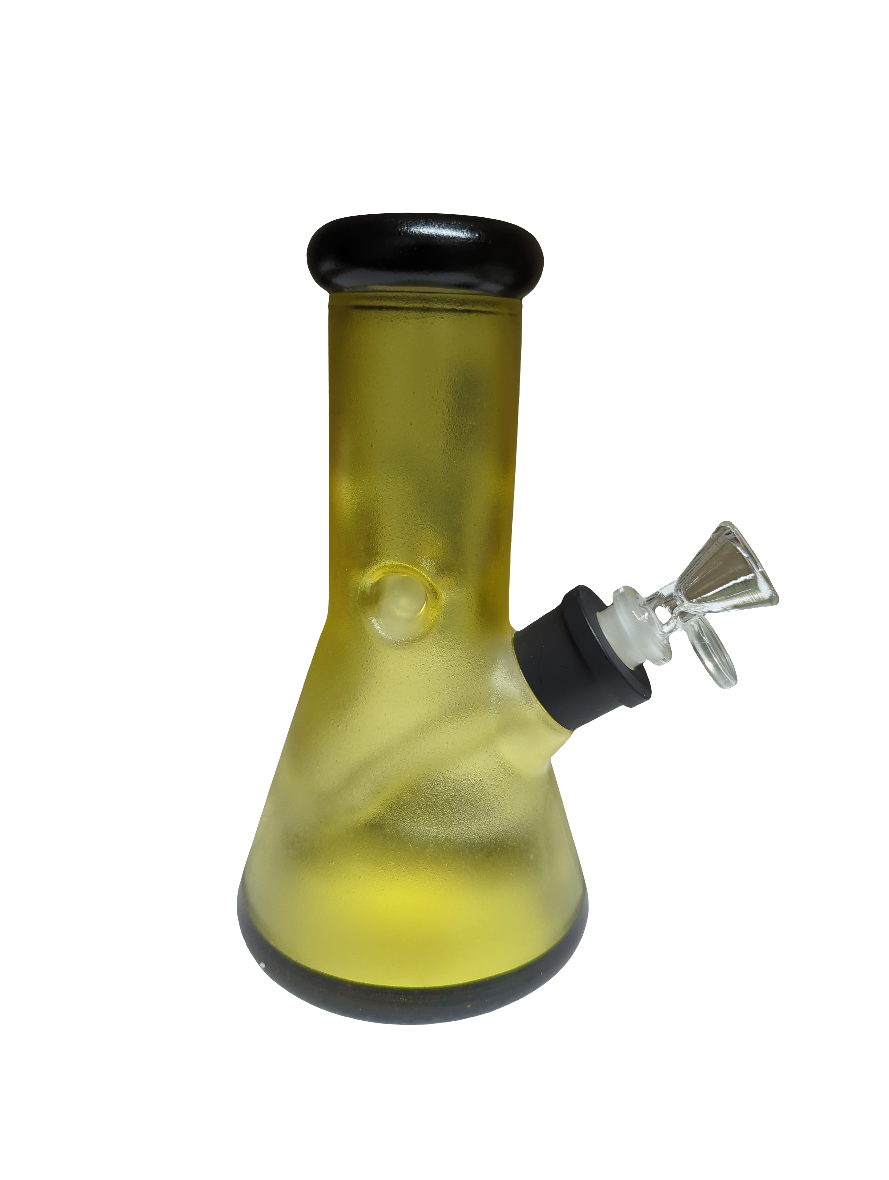 Frosted Glass Gold 20cm Gold