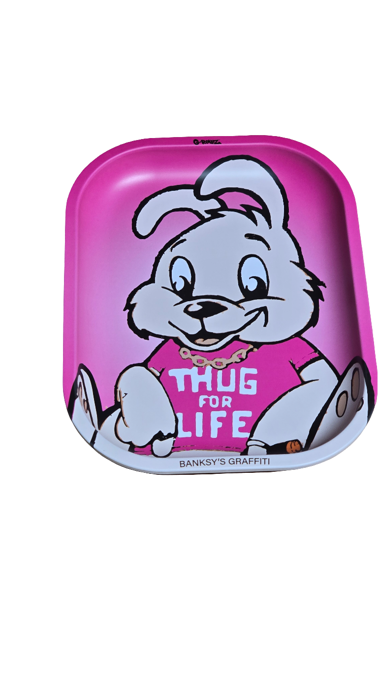 G-Rollz Banksy's Graffiti 'Thug for Life' Small Tray 14x18 cm