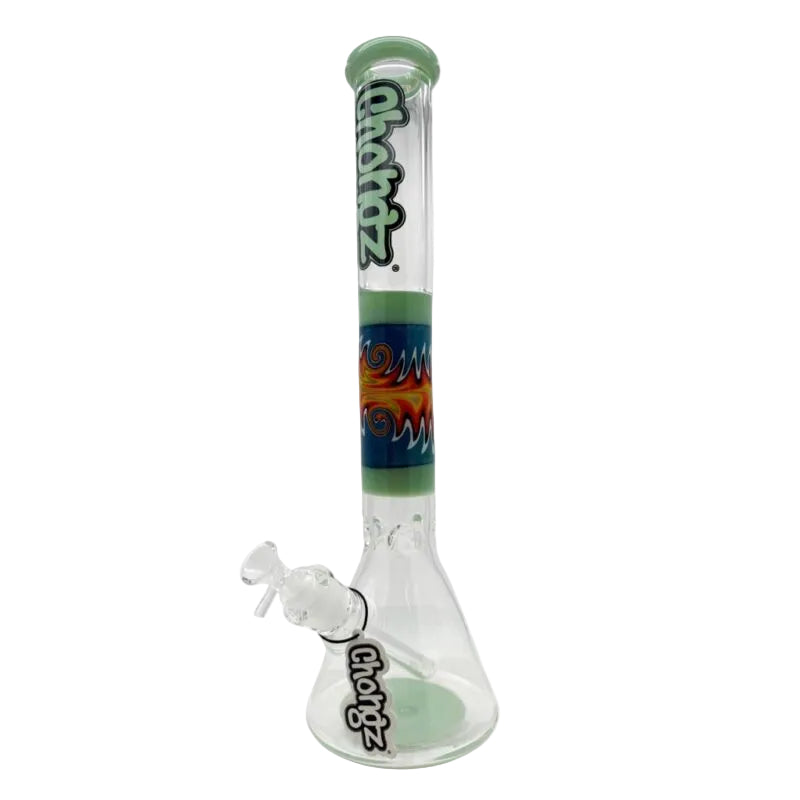 Chongz Glass 45cm Foot on the Other Foot waterpipe milk green
