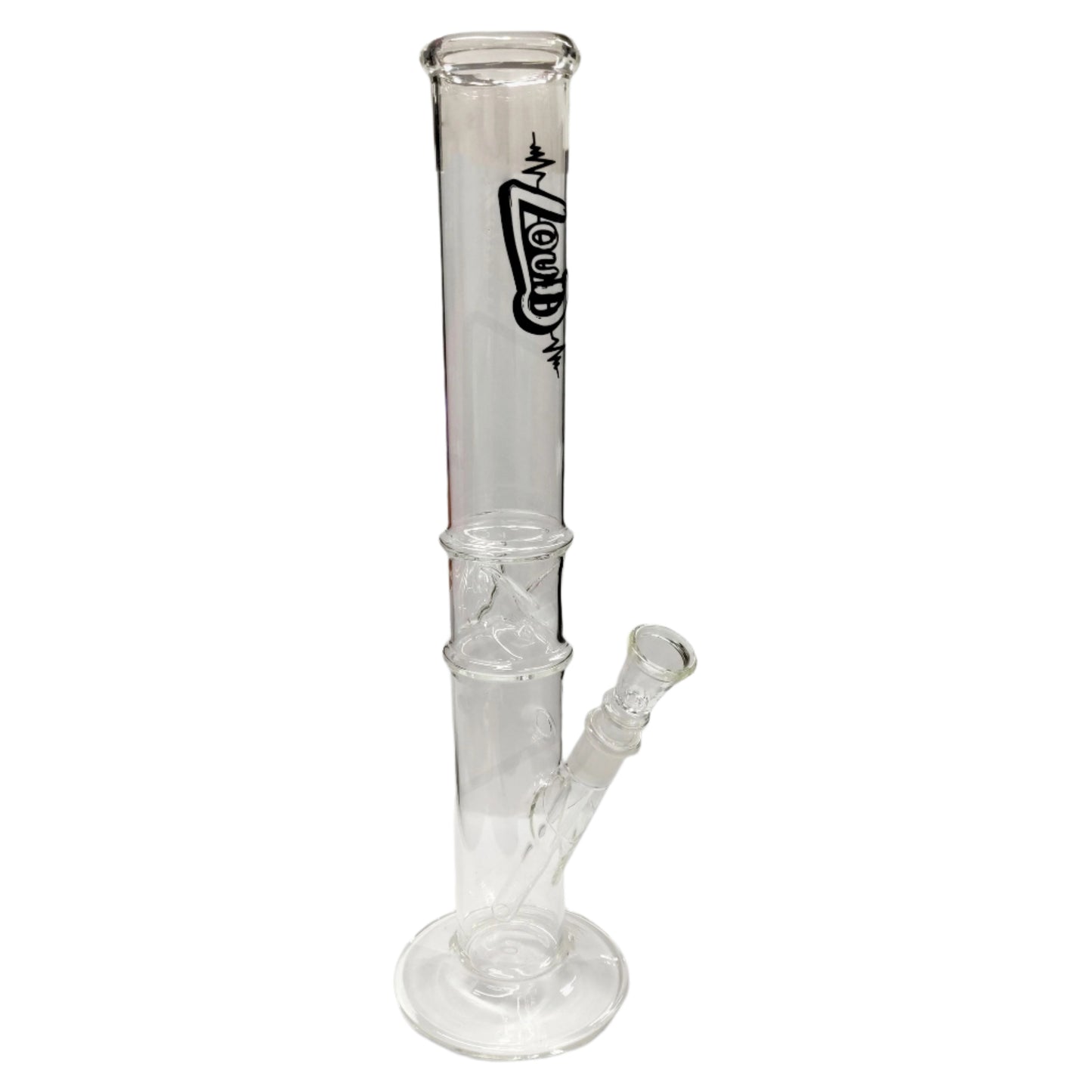 43cm Glass ICE Twist Straight Waterpipe