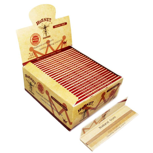 Hornet King Size Slim Organic Rolling Papers - BOX