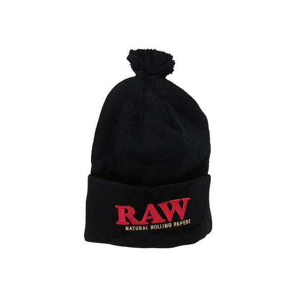 RAW Pompom Hats - Black