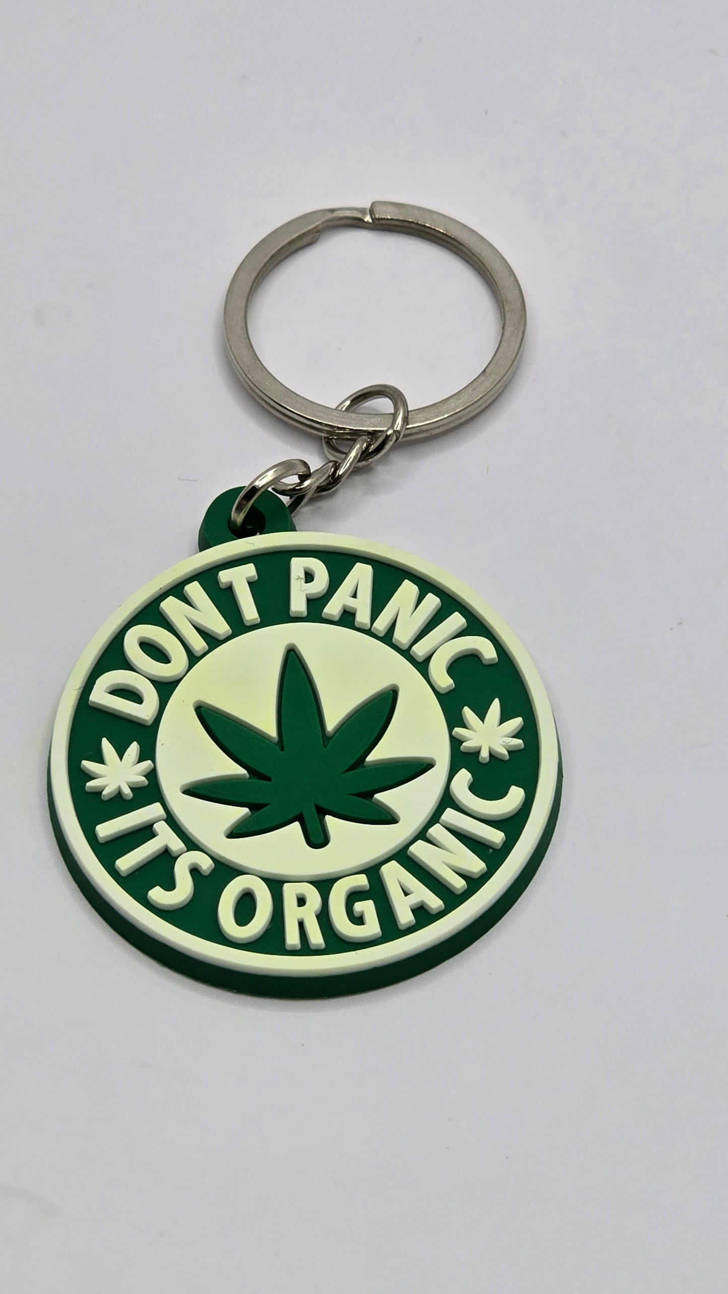 Keyrings - Dont Panic, its Organic