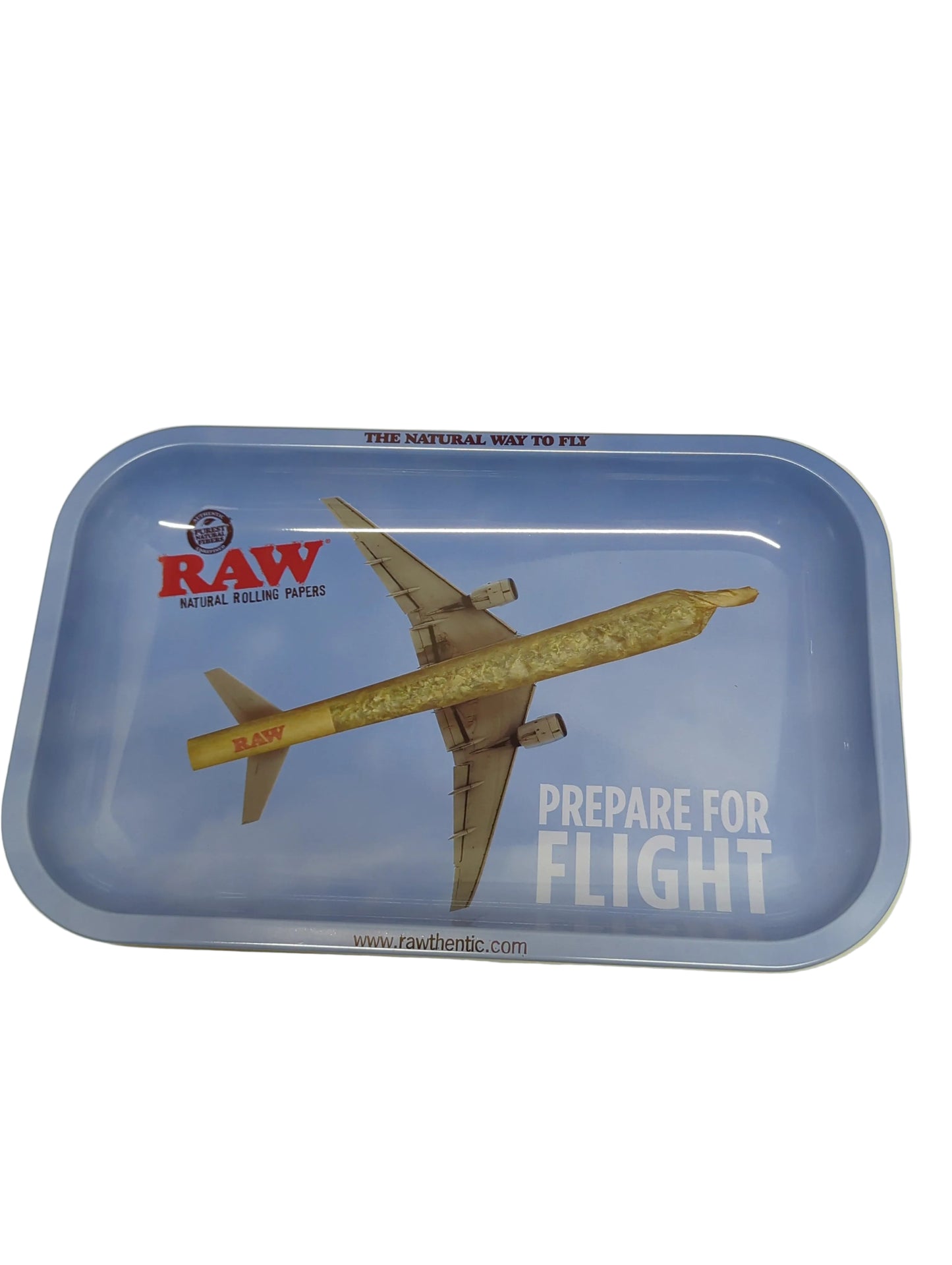 RAW Metal Rolling Tray Prepare For Flight Small 275mm x 175mm