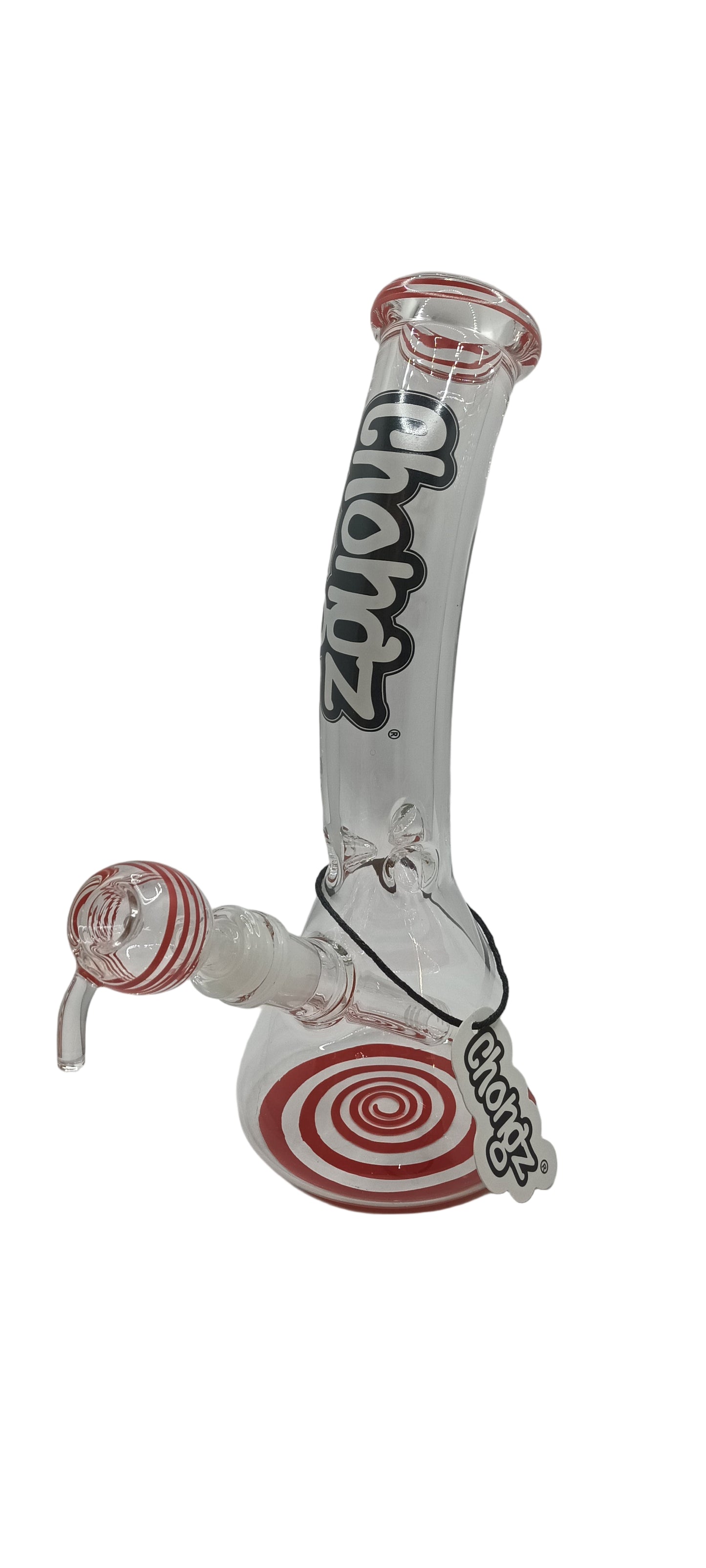 Chongz 25cm goosebump jnr waterpipe red accents