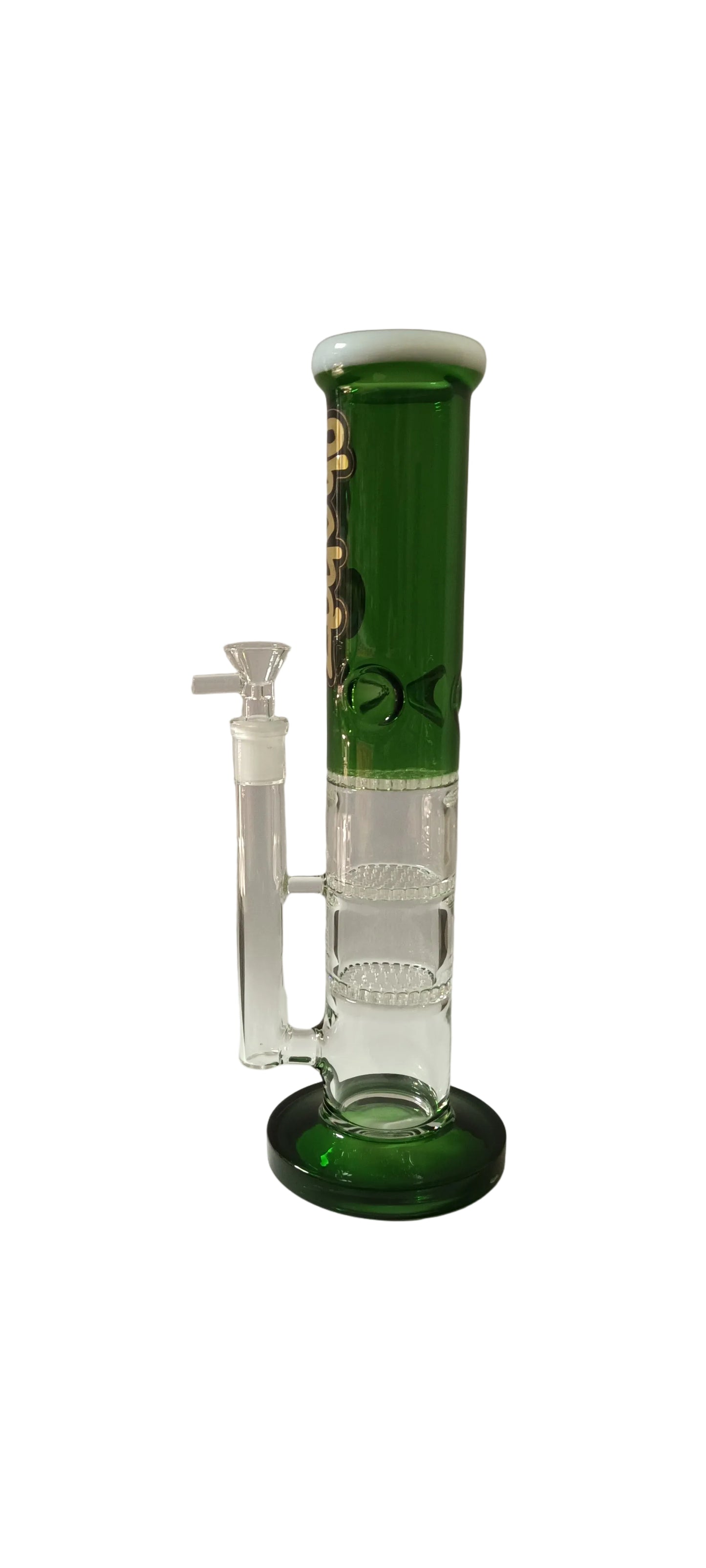 Chongz Glass 32cm Julie 5mm Diffusor Green Accent Waterpipe