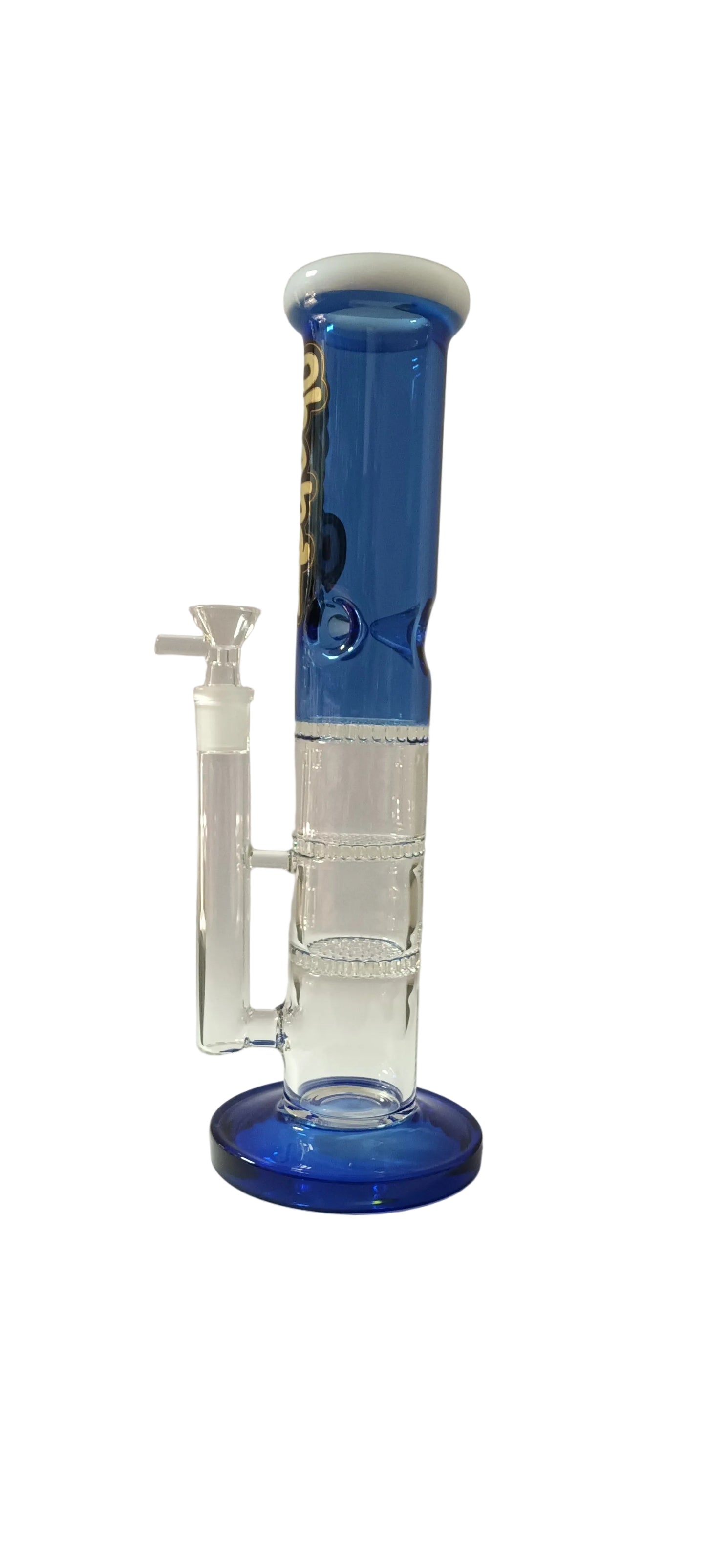 Chongz Glass 32cm Julie 5mm Diffusor Blue Accent Waterpipe